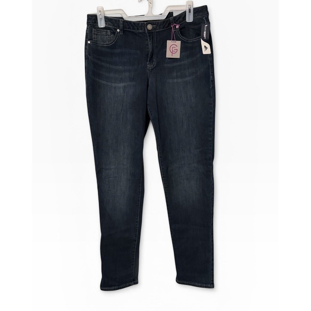 NWT Lane Bryant Genius Fit Women's Straight Leg Denim Jeans Size 16 LONG‎